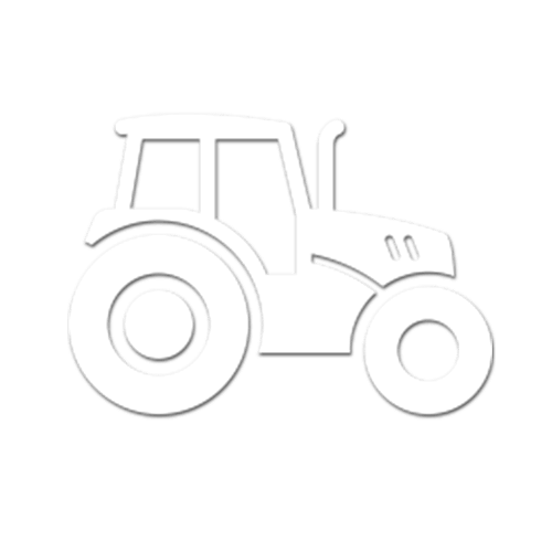white tractor icon
